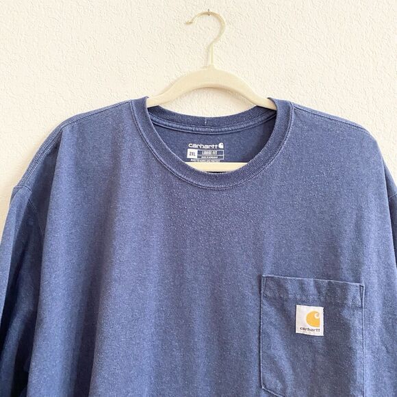 Carhartt Men's T-Shirt Loose Fit Heavyweight Short-Sleeve Pocket Work 2XL - Picture 6 of 11